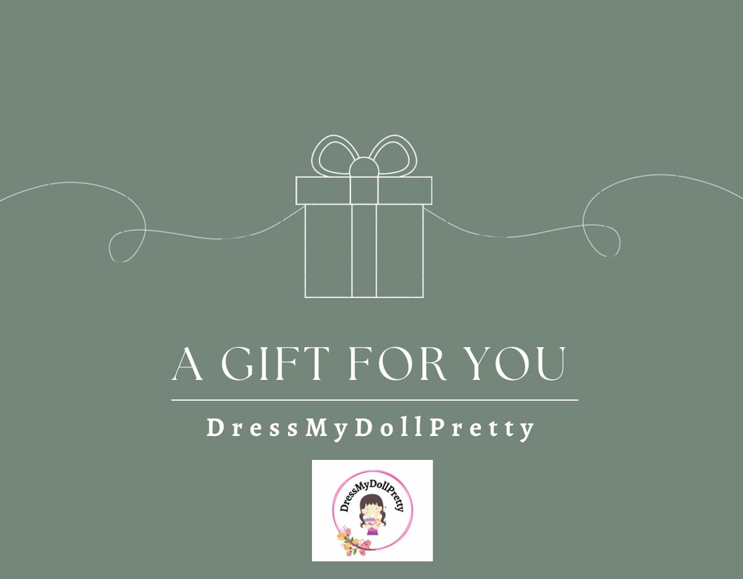 Dress My Doll Pretty Gift Card